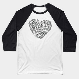 Flower heart Baseball T-Shirt